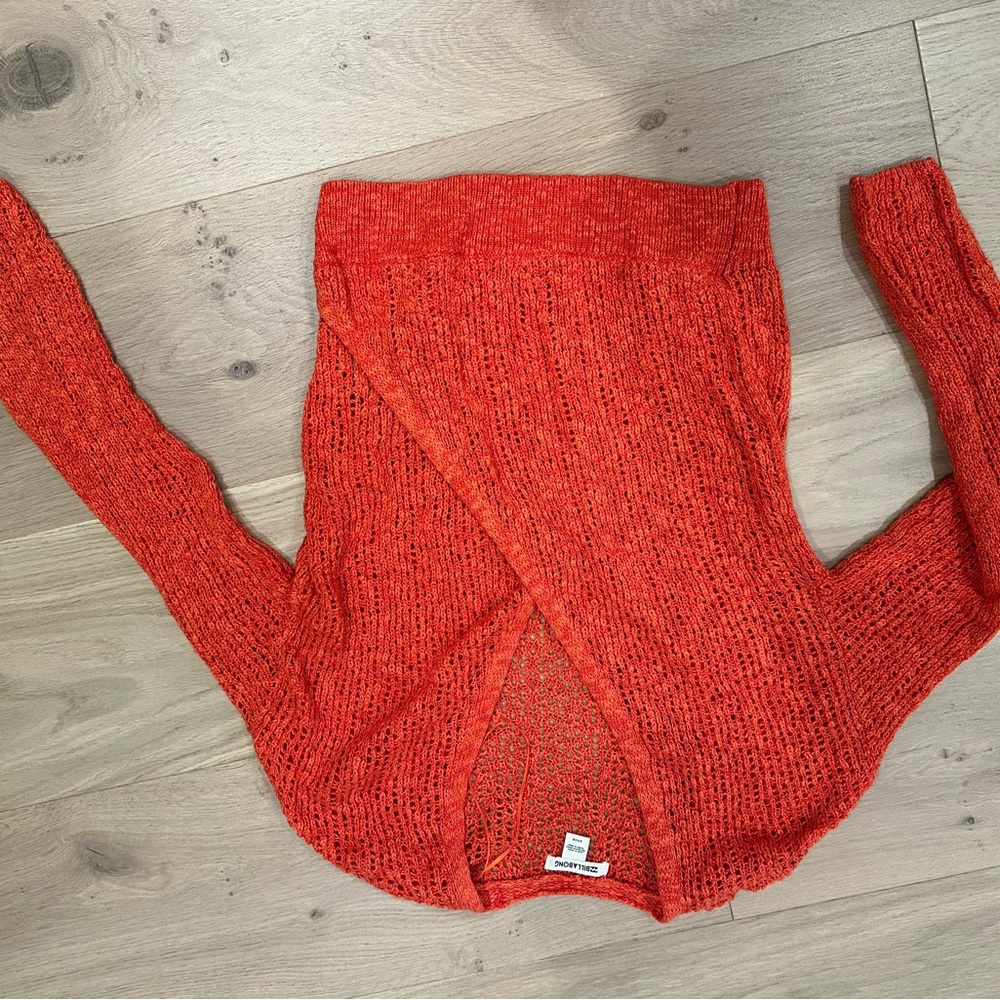 Free People Red Knit Sweater